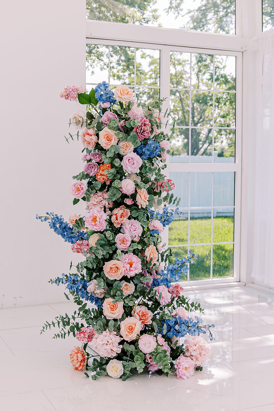 Opal Floral Pillars