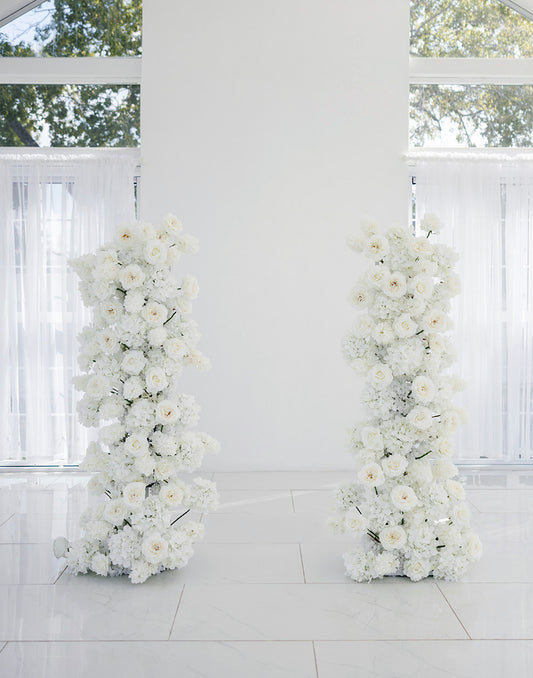 Pearl Floral Pillars