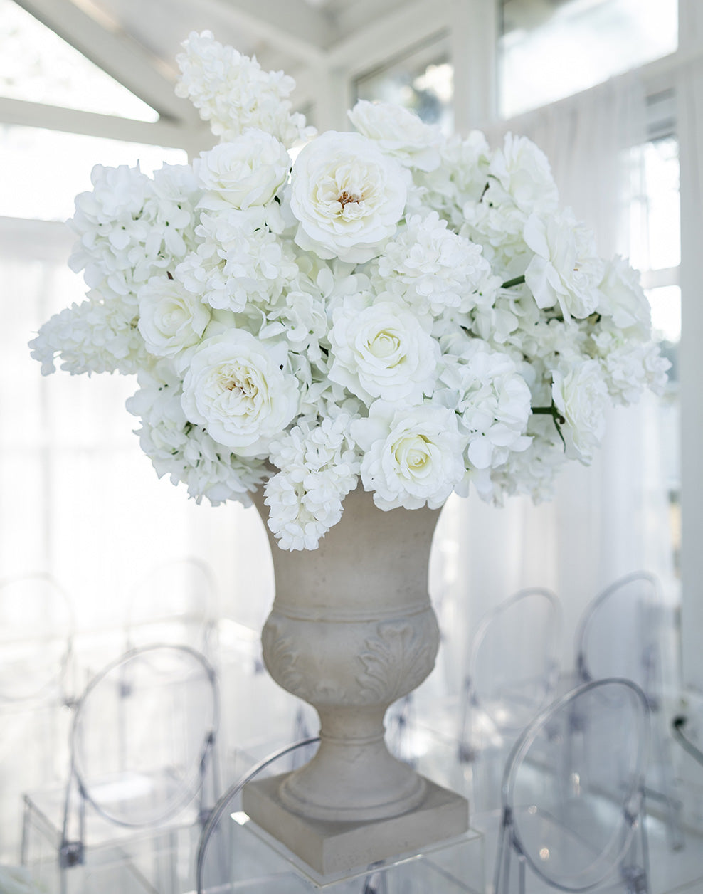 Pearl Urn Arrangements (Set of Two)